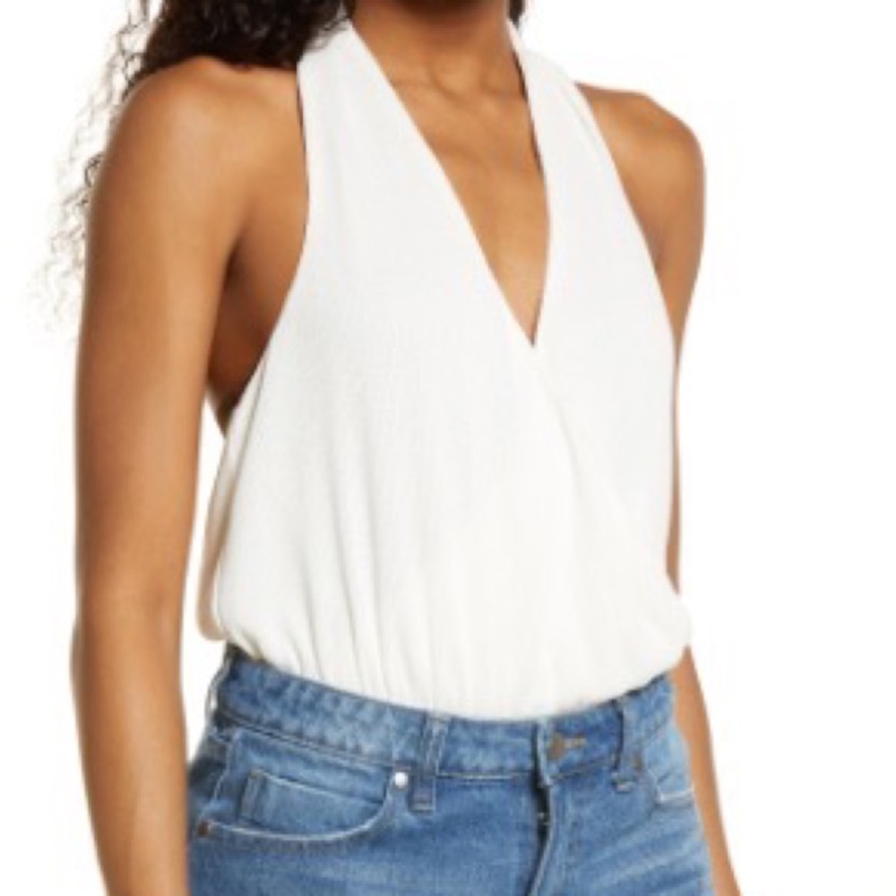 NWT Lulus White Halter Top